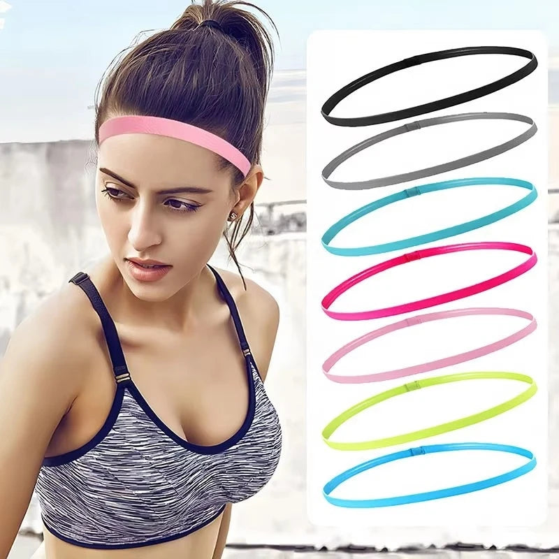 5/10pcs Sweat Absorbing Moisture Non-Slip Sports Hair Band Running Mountaineering Badminton Multifunctional Elastic Hair Band Oasis Select