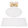 LIKE WISH 2 Pieces Tray Silicone Mold Kit Irregular Epoxy Resin Tray Molds For DIY Crafts (Rectangle+Round) Oasis Select Default Title