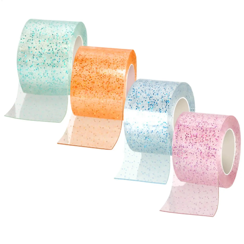 Adhesive Blowable Bubble Tapes Diy Craft Making Pinch Bubbles Colorful Glitter Double-Sided High Sticky Nano Bubble Tape Oasis Select
