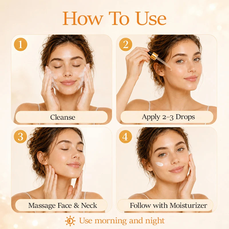 Vitamin C & Retinol Facial Serum | Hyaluronic Acid Brightening