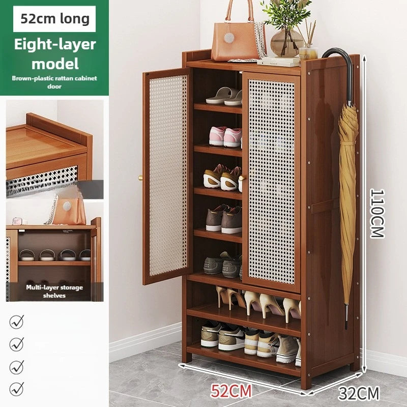 Entry to the door of the shoe cabinet, large-capacity shoe cabinet, multi-layer porch, for the corridor outside the door Oasis Select Brown E