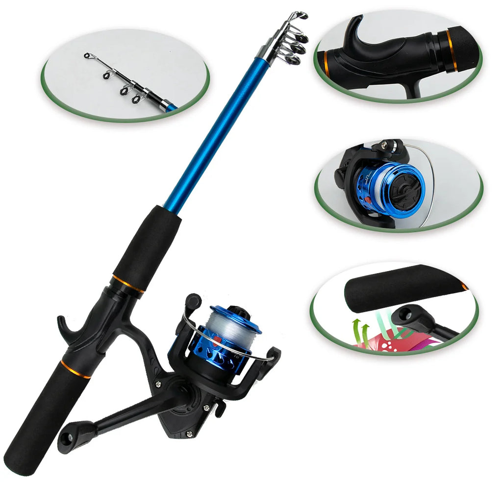 Fishing rod full routine, sub rod set, long-range sea fishing, gun handle, rod wheel, soft bait, fishing hook, line fishing gear Oasis Select