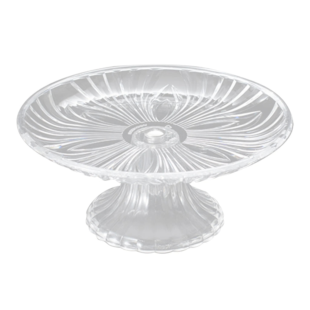 Clear Acrylic Snack & Fruit Serving Tray | Round PET Plate