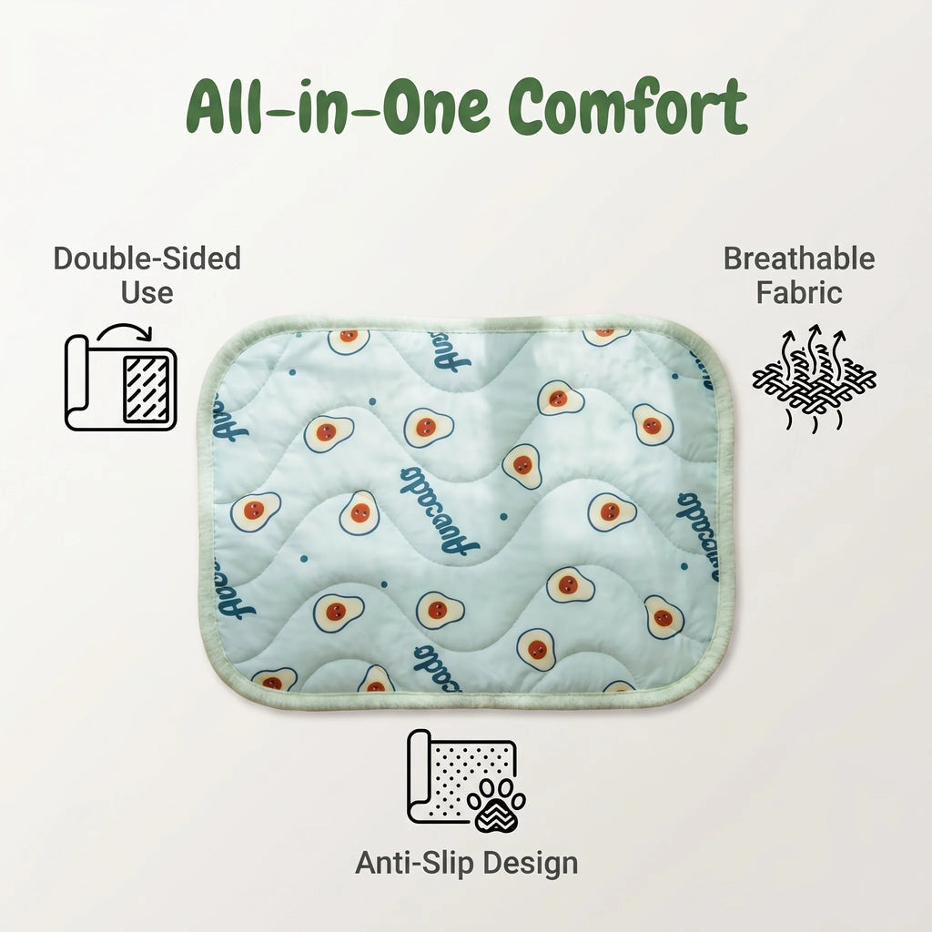 Pet Ice Mat Dog Cooling Mat Summer Cat Cooling Pad Summer Cooling Anti-Slip Bite-Resistant Oasis Select