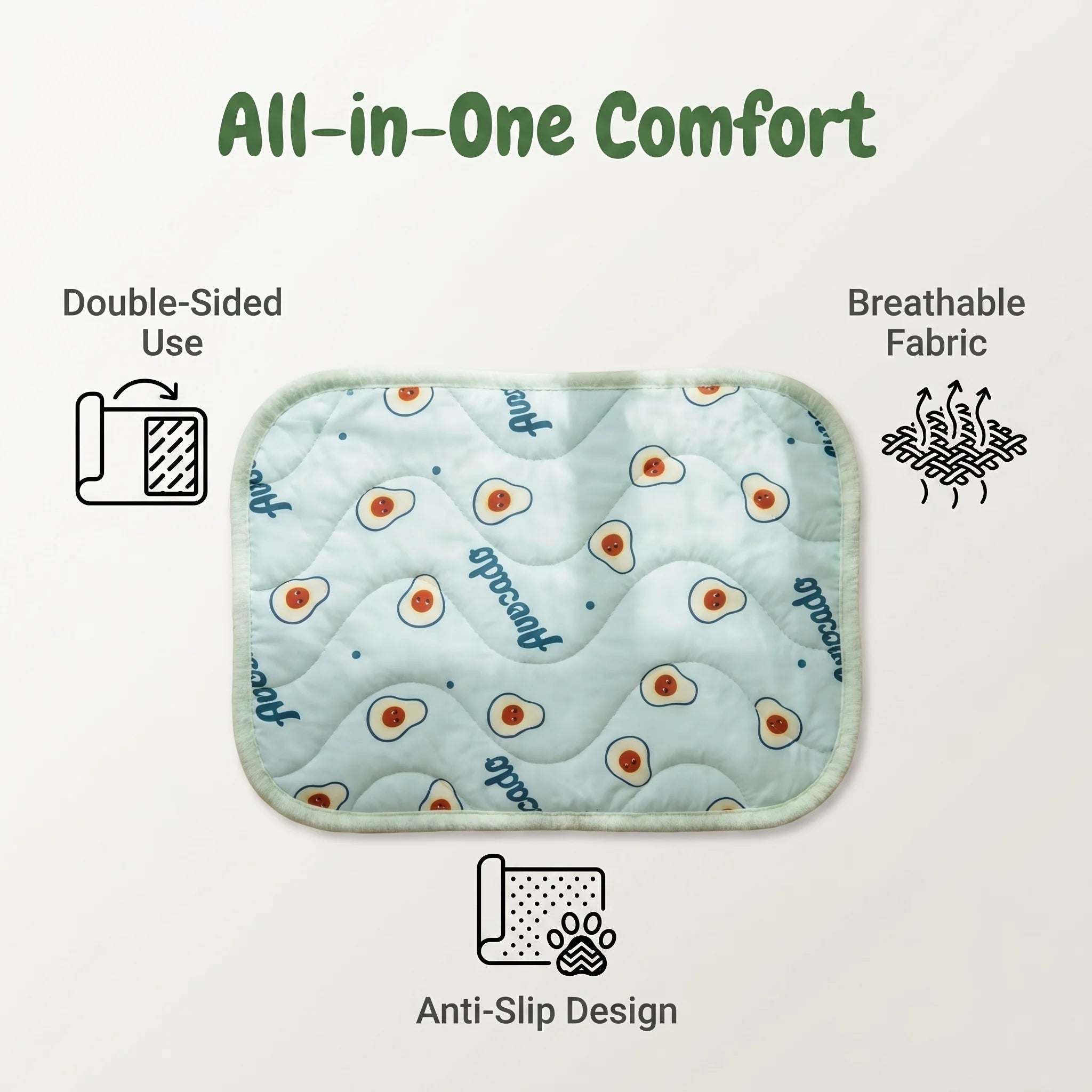 Pet Ice Mat Dog Cooling Mat Summer Cat Cooling Pad Summer Cooling Anti-Slip Bite-Resistant Oasis Select