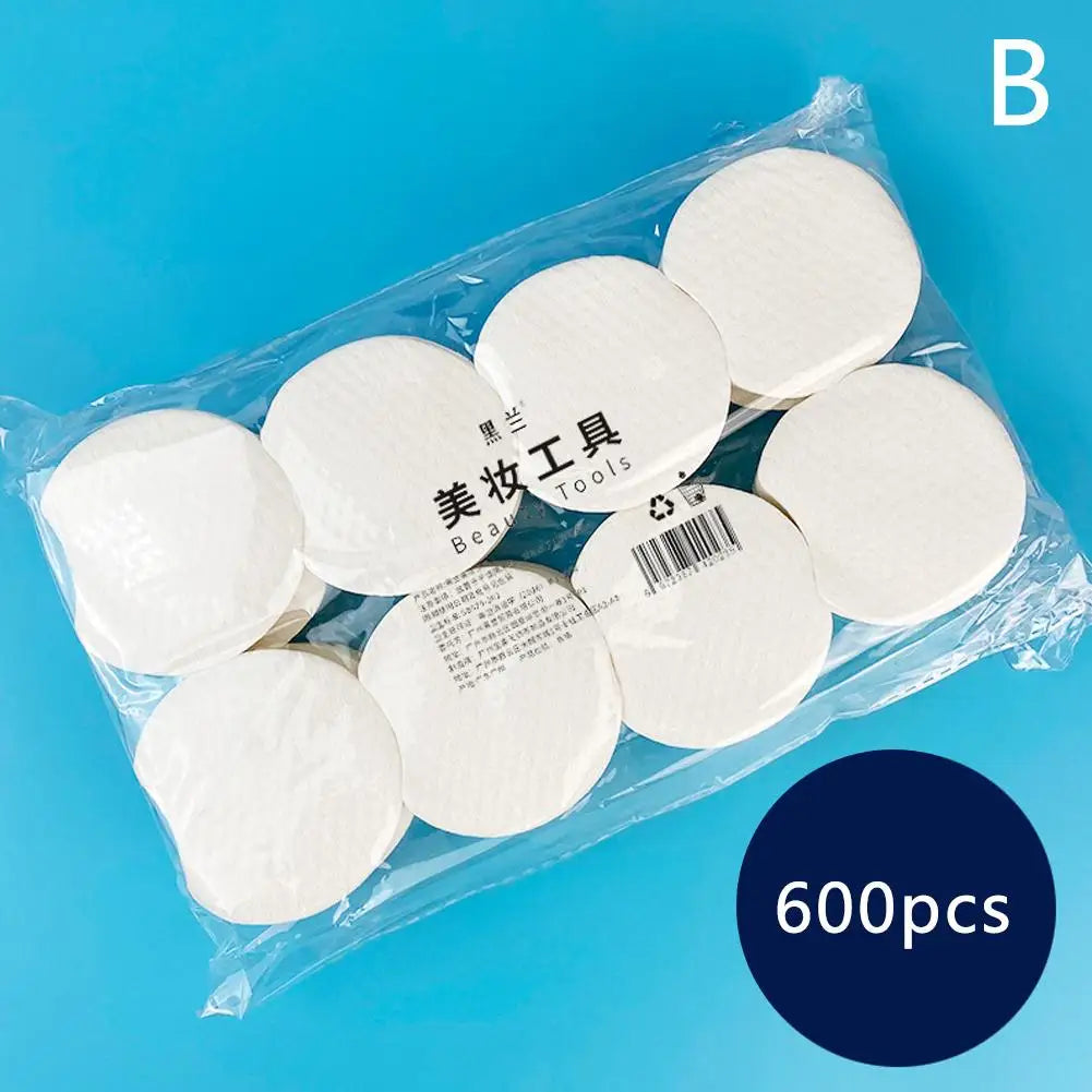Premium Cotton Rounds for Face (300/600/1200 Count) Certified Organic Hypoallergenic Soft Absorbent for Makeup Beauty Cosmetics Oasis Select 600pcs