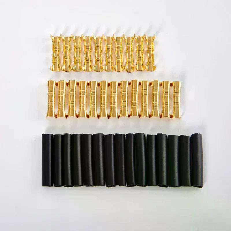 200pcs 453 U-Terminal Lug Wire Butt Joint Cold Terminal, Fascia Of Small Tooth With Heat Shrinkable Tube 0.5-1.5mm2 Oasis Select