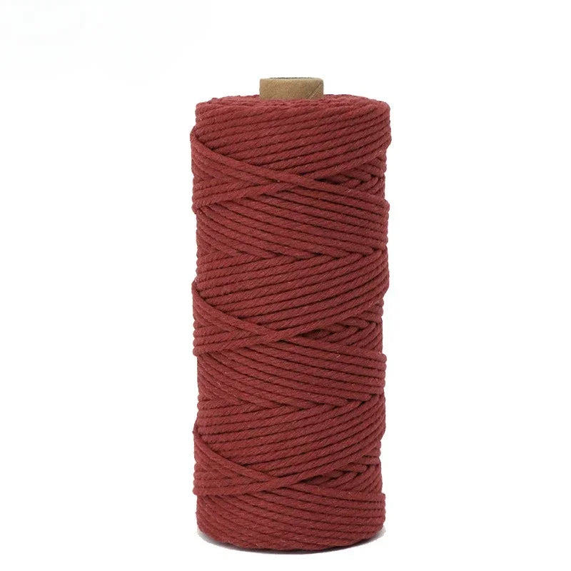 100m/Roll Natural Raffia Straw Yarn for Knitting Crocheting Paper Threads DIY Handmade Summer Sunhat Beach Bag Material Oasis Select Wine Red