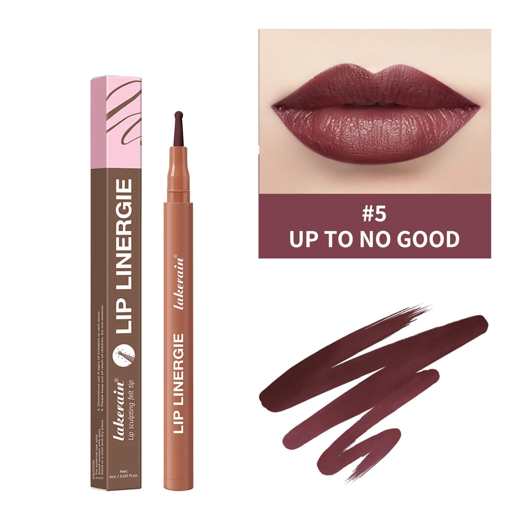 Waterproof Lip Liner Stain Lip Lingerie Long Lasting 8 Colors Transfer Proof Smudge Resistant Color No Bleed Formula Cosmetics Oasis Select 05 UP TO NO GOOD