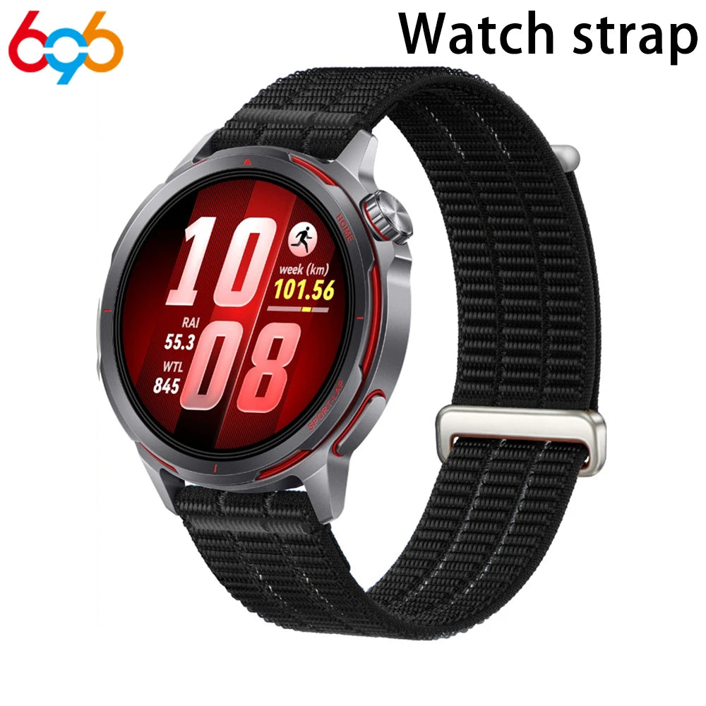 18mm/20mm/22mm Two-Section Hardware Stitched Cloud-Sense Breathable Nylon Loop Watch Strap Watchstrap Universal Braided Band Oasis Select BK 22mm