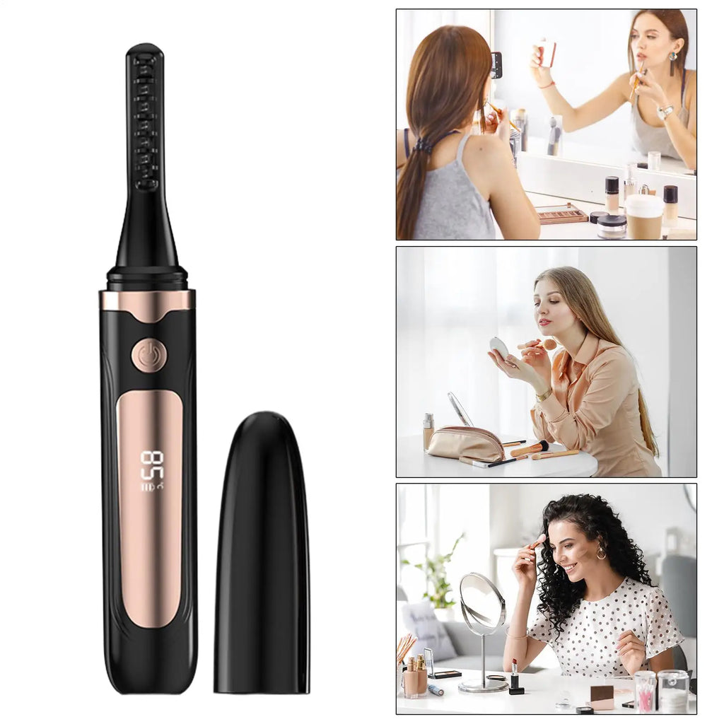 Heated Eyelash Curler – LED Display & 4 Heat Levels | USB Heated Eyelash Curler Oasis Select
