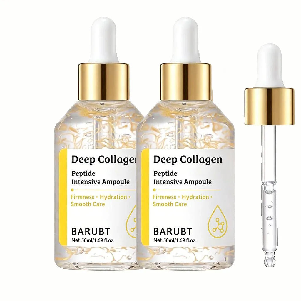 Korean Silk Collagen Essence Serum Deep Peptide Intensive Revitalizing Face Cream Anti-Wrinkle Firming Lifting Skin Care 40/50ml Oasis Select 50MLX2