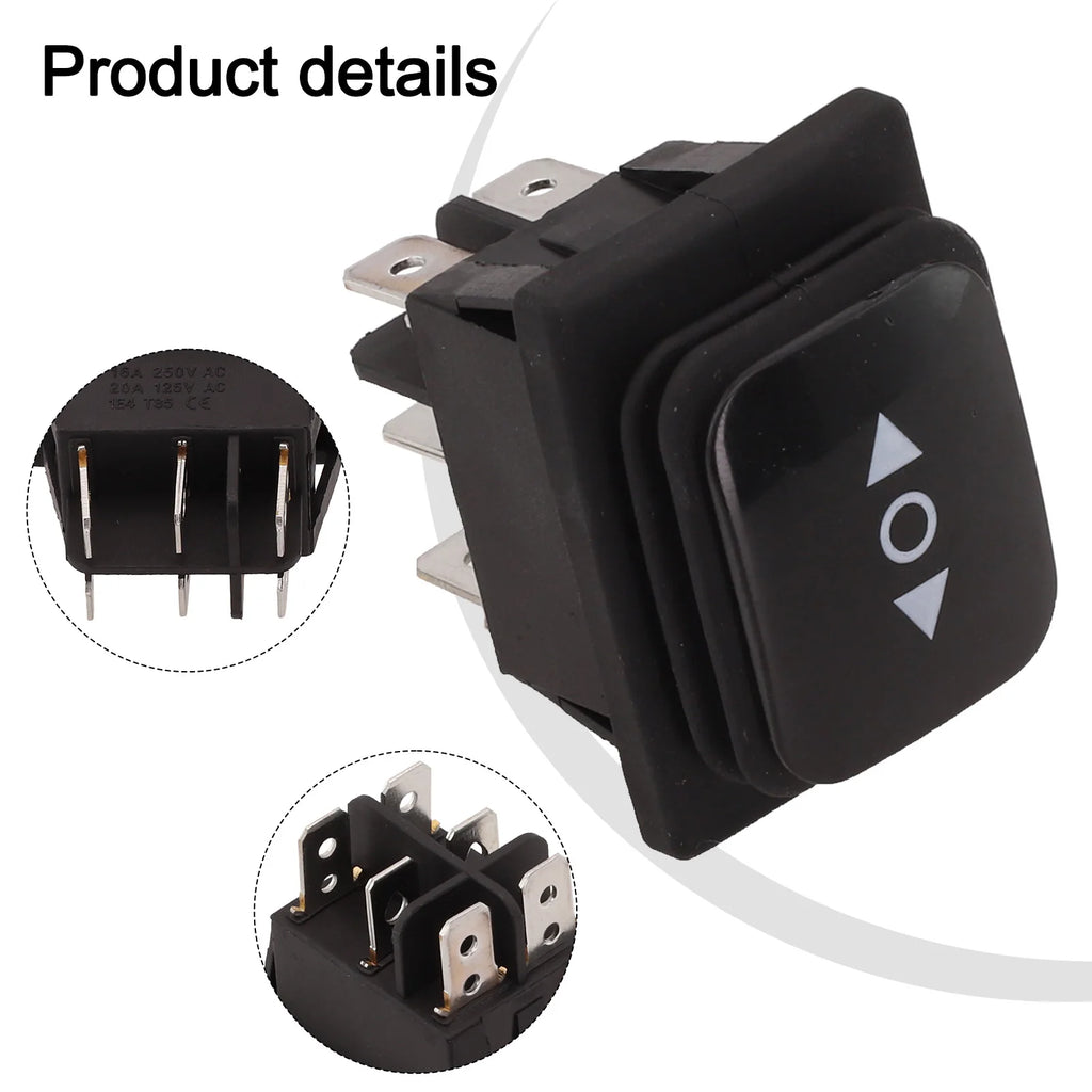Momentary Polarity Reverse Switch Linear Actuator 6 Pin Rocker Switch 3 Position Locking ON-OFF-ON DSDT Oasis Select