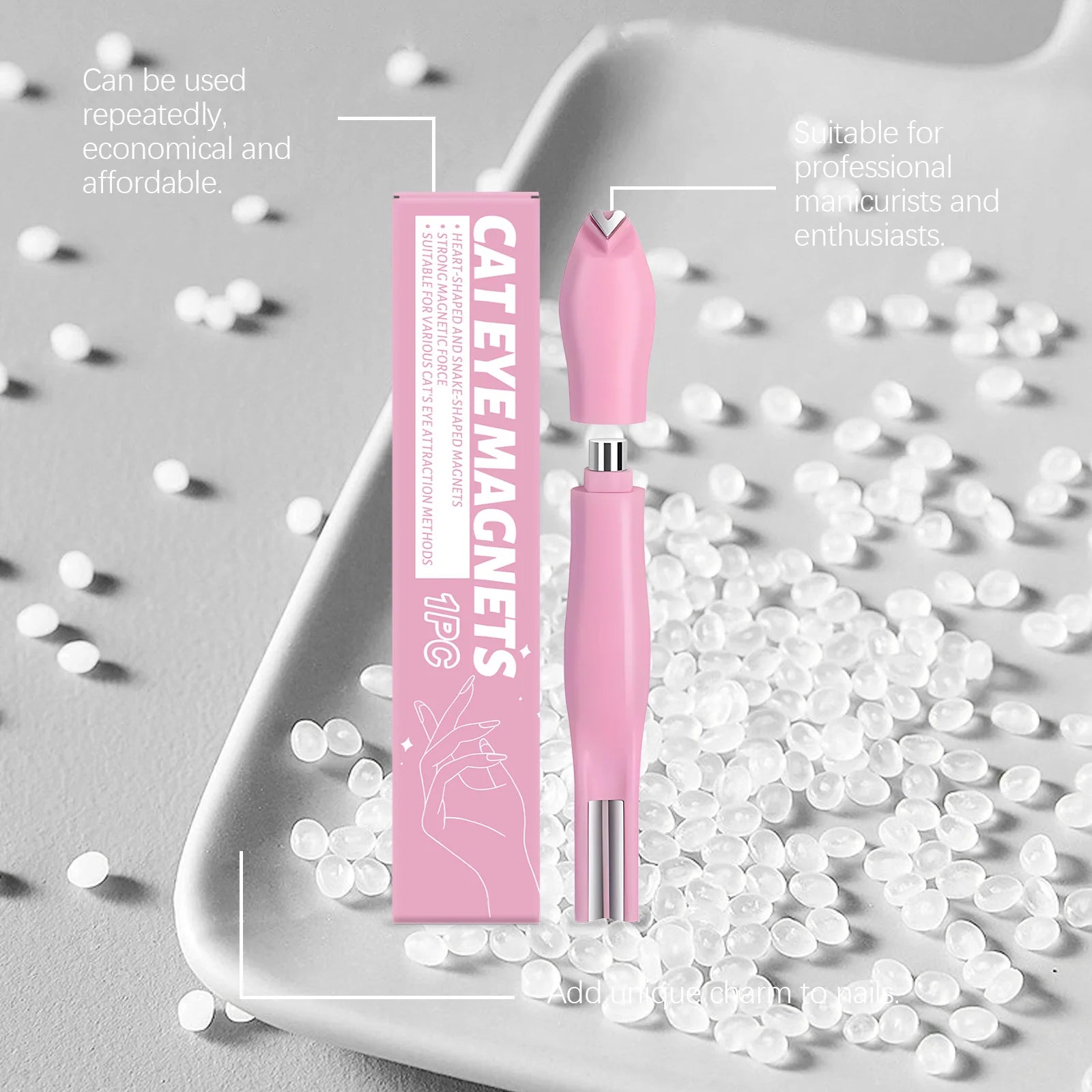 Cat Eye Nail Magnet Stick – DIY Magnetic Nail Art Tool Nail Art Tool Oasis Select