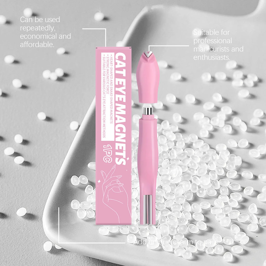 Cat Eye Nail Magnet Stick – DIY Heart & Wave Nail Art Tool Nail Art Magnet Tool Oasis Select