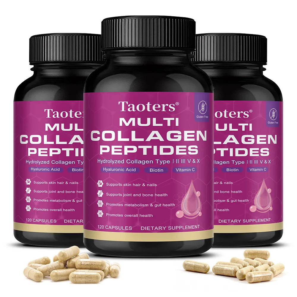 Multi Collagen Capsules Type I II III V X – Skin Hair Nails