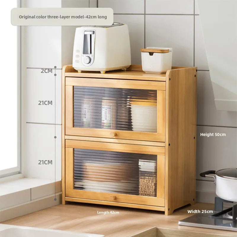Kitchen Shelves Seasoning Dishes Storage Multi-layer Countertops Lockers Cupboards Household Cutlery Chopsticks Storage Boxes Oasis Select Primary 2-42