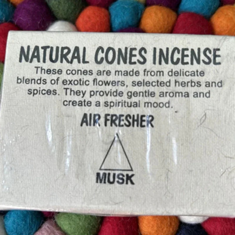 Handmade LotusCone Incense Premium SandalwoodPagoda Aromatherapy for Yoga/Meditation,Natural Home Fragrance Spiritual Cleansing Oasis Select musk
