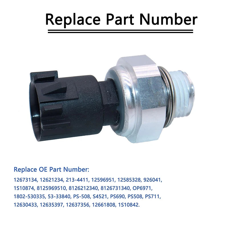2008-2019 GM Compatible 12673134 Engine Oil Pressure Sensor for Chevy Avalanche Camaro Oasis Select