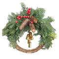 2025 Christmas Wreath Boho Wreath Christmas Day Wreath Home Decoration Door Wall Decoration, Christmas Festival Wreath Decor Oasis Select Green