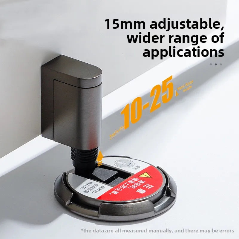Door Stopper Magnetic Door Stopper No Drilling Silent Floor Door Stop with Screws Adhesive Adjustable Mechanical Magnetic Oasis Select
