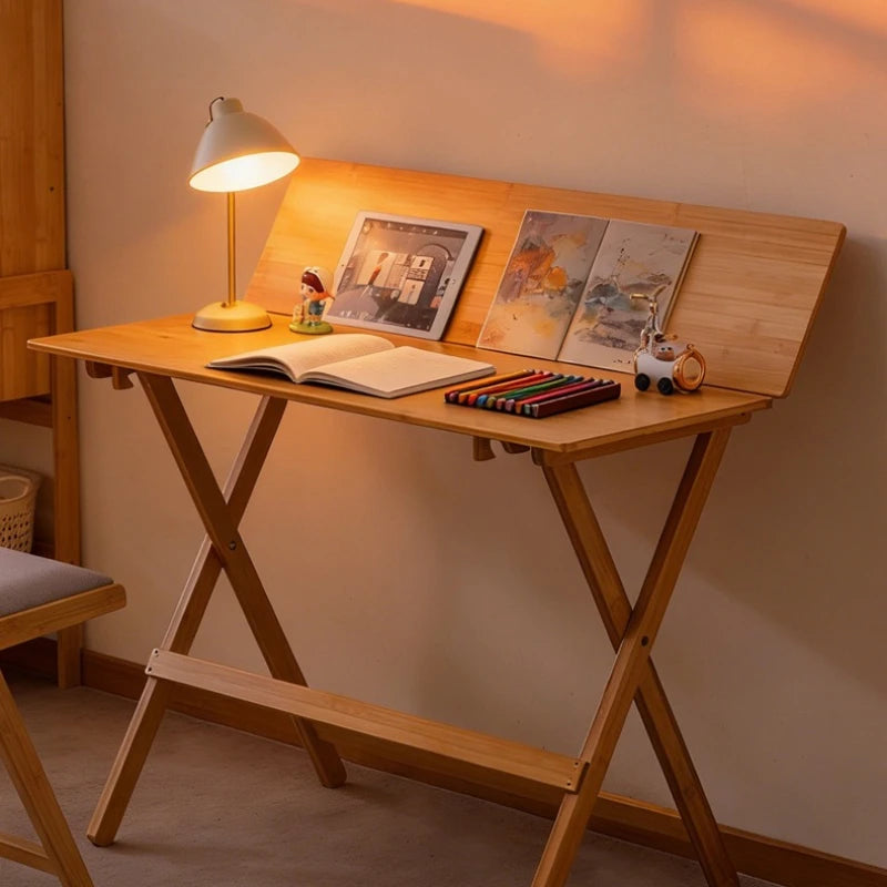 Folding table Rectangle desk Computer table Bedroom Home bedside table Desk worktable Small apartment dining table Oasis Select