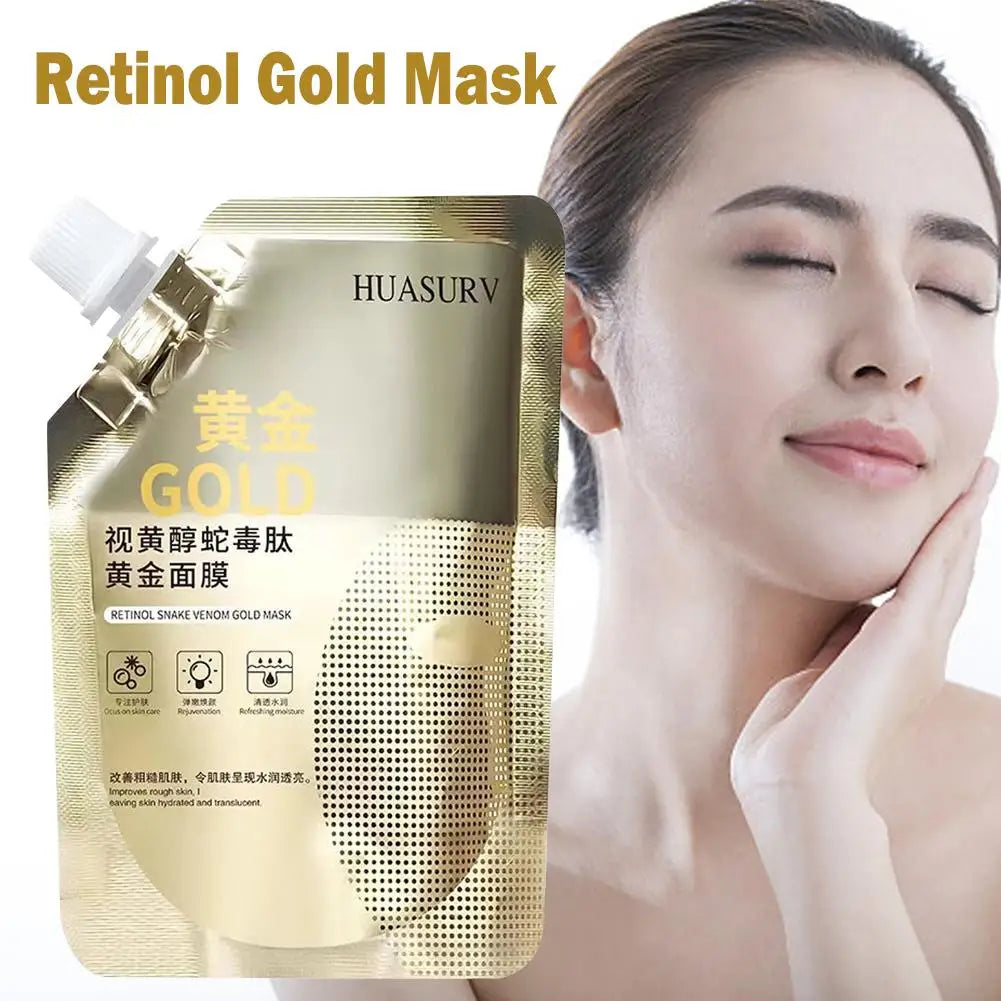 Gold Retinol Snake Venom Peel Off Mask Remove Blackheads Deep Cleansing Shrink Pores Moisturizing Facial Mask Skin Care Products Oasis Select