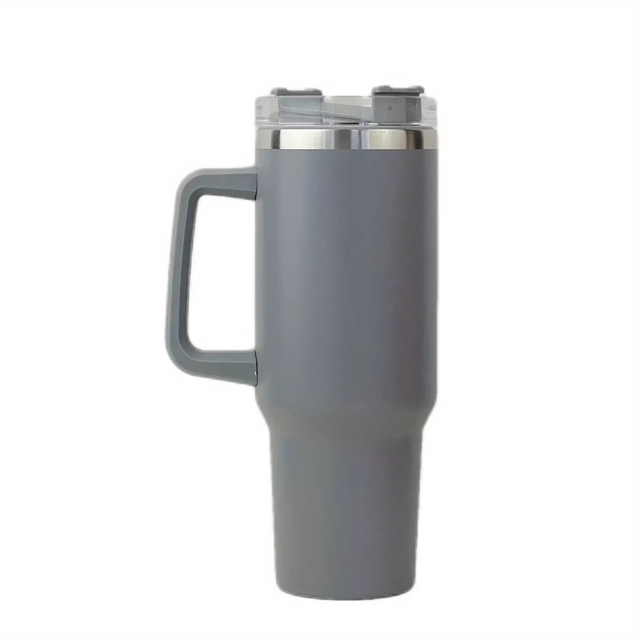 40oz Tumbler Vacuum Insulated Thermos Custom Travel Cup Stainless Steel Water Bottle Coffee Mugs With Handle Outdoor Drinkware Oasis Select DARK GRAY 1-1.5L
