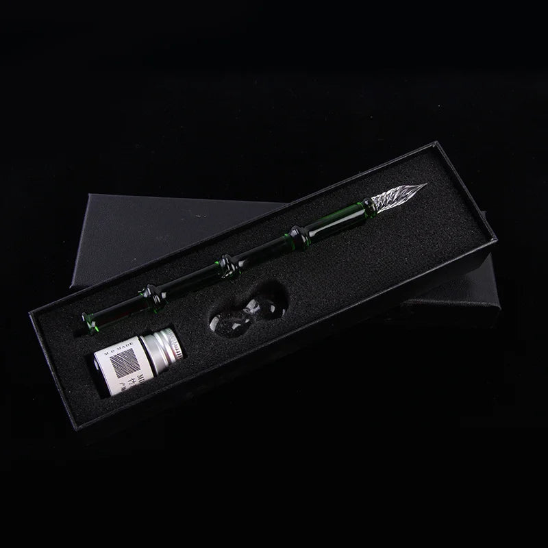 Bamboo Glass Dip Pen Art Color Ink Dip Glass Pen Signature Pen Oasis Select 2