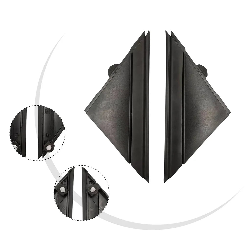Exterior Trim Replacement A-pillar Triangle Trim Protector Front Window Cover For FIAT 500 Exterior Door Panel Fade Prevention Oasis Select