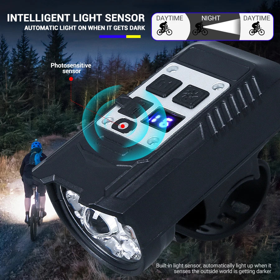 LED Bike Bicycle Light Type-C Rechargeable Set Road Bike Front Back Headlight Lamp Flashlight Cycling Light Cycling Accessories Oasis Select