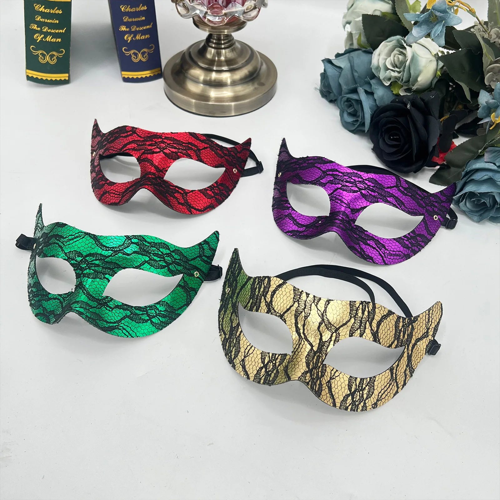 Pvc Half-Face Mask Half-Face Design Princess Masquerade Mask Halloween Mask Pvc Material For Costume Events Halloween Carnival Oasis Select