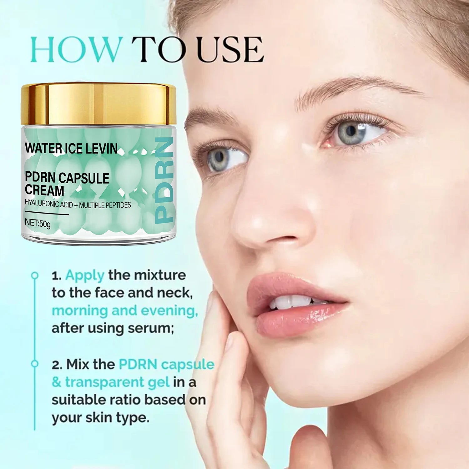 PDRN Capsule Cream – Hyaluronic Acid & Peptides Anti-Aging Anti-Aging Face Cream Oasis Select