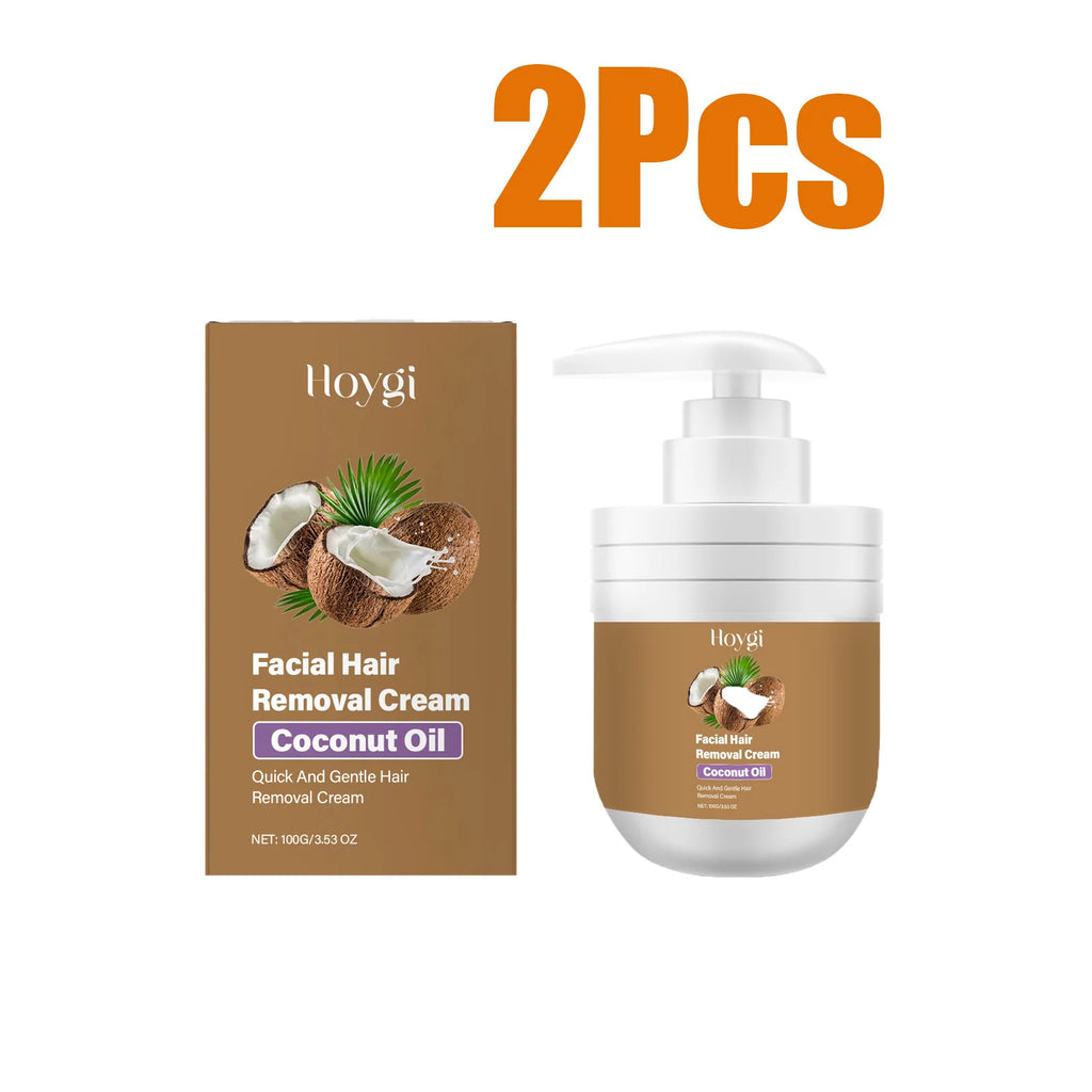 Coconut Facial Hair Removal Cream Painless No Irritation Reduce Redness Soothing Growth Inhibitor Smoothing Body Depilatory Crea Oasis Select 200g Boxed