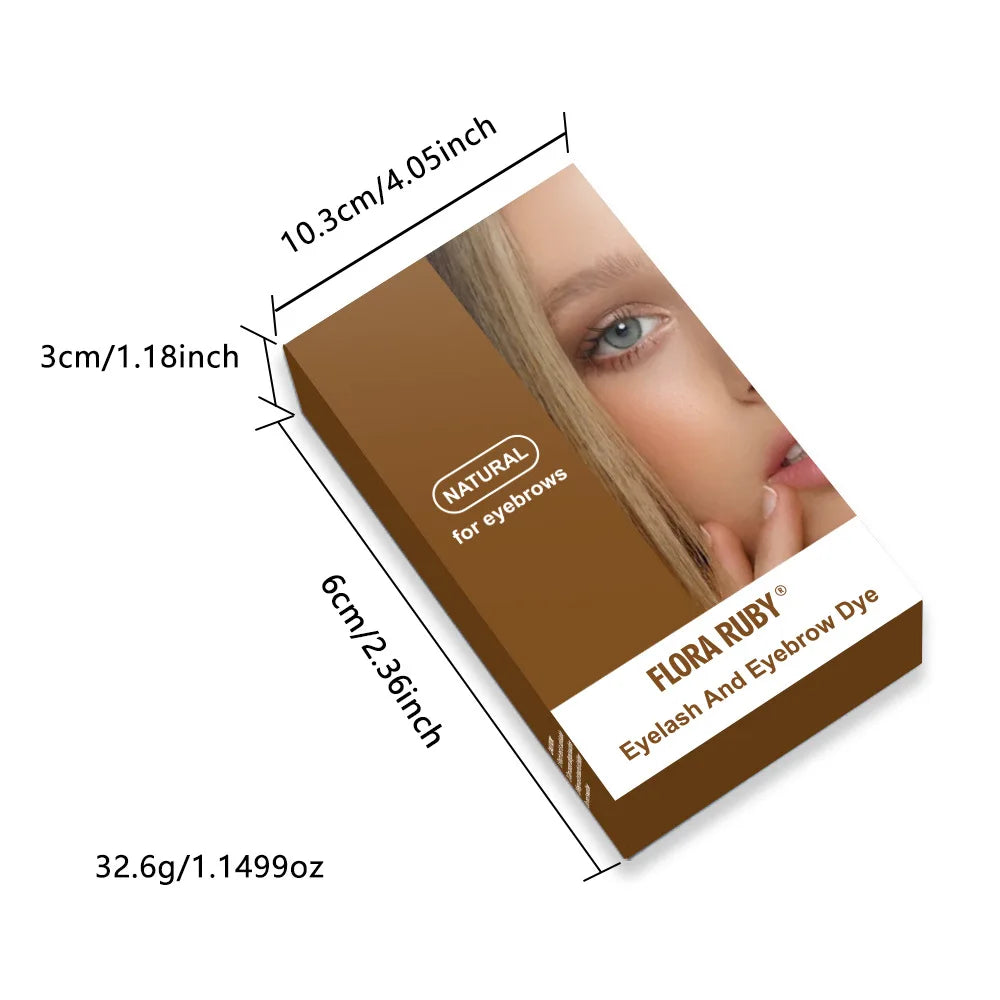 Eyelash Dye Eyebrow Dye Waterproof Quick-drying Light Brown Semi-permanent Eyebrow Enhancers Makeup Cosmetics Oasis Select