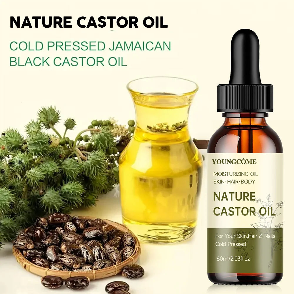 Organic Black Castor Oil – Hair, Skin & Body Moisturizer Castor Hair & Body Oil Oasis Select