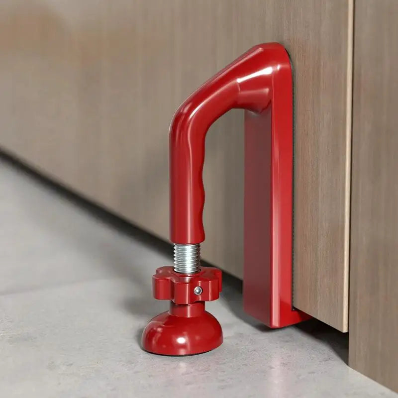 1Pcs Adjustable Door Stopper Portable Travel Security Lock Hotel Home Anti Theft Safety Tool for Women Oasis Select Red