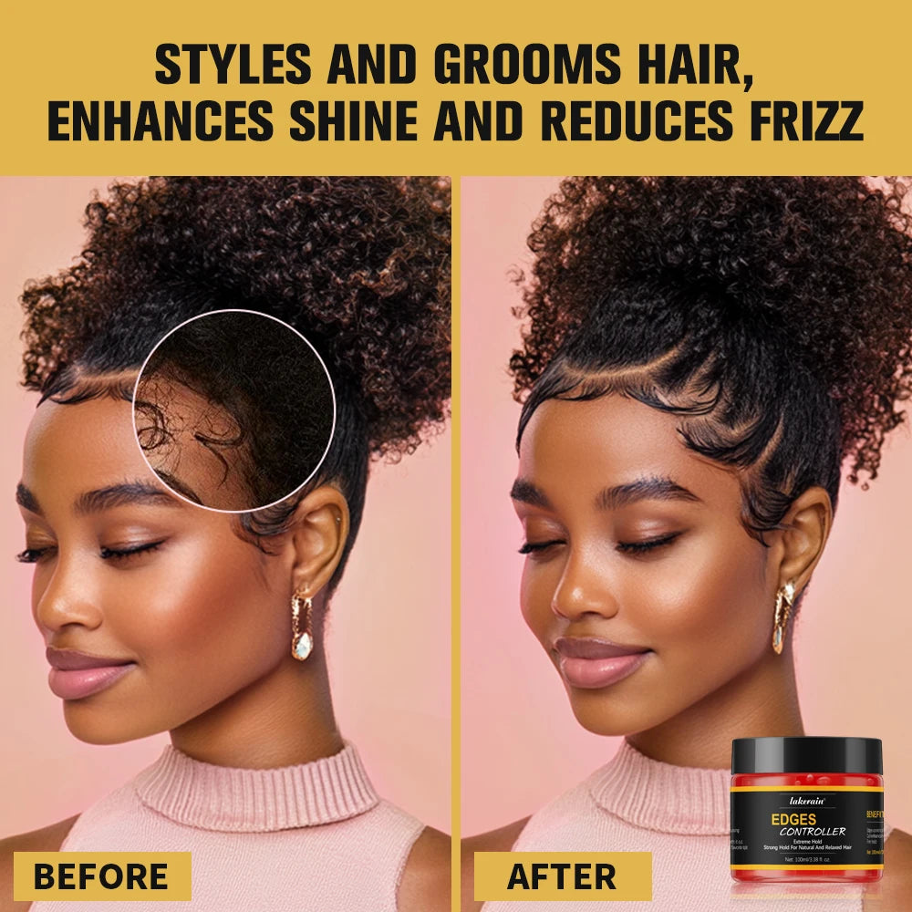 Edge Control Strong Hold Hair Gel Thick Edges Styling Gel Non-Greasy Non-Flaking No White Cast Long Lasting Supports All Hair Ty Oasis Select
