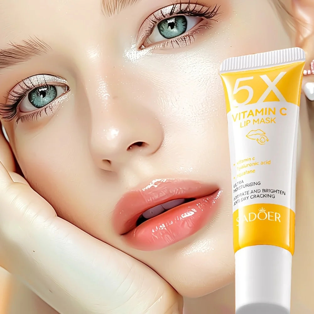 Vitamin C Lip Mask – Hydrating & Moisturizing Lip Balm 10g Lip Mask Balm Oasis Select