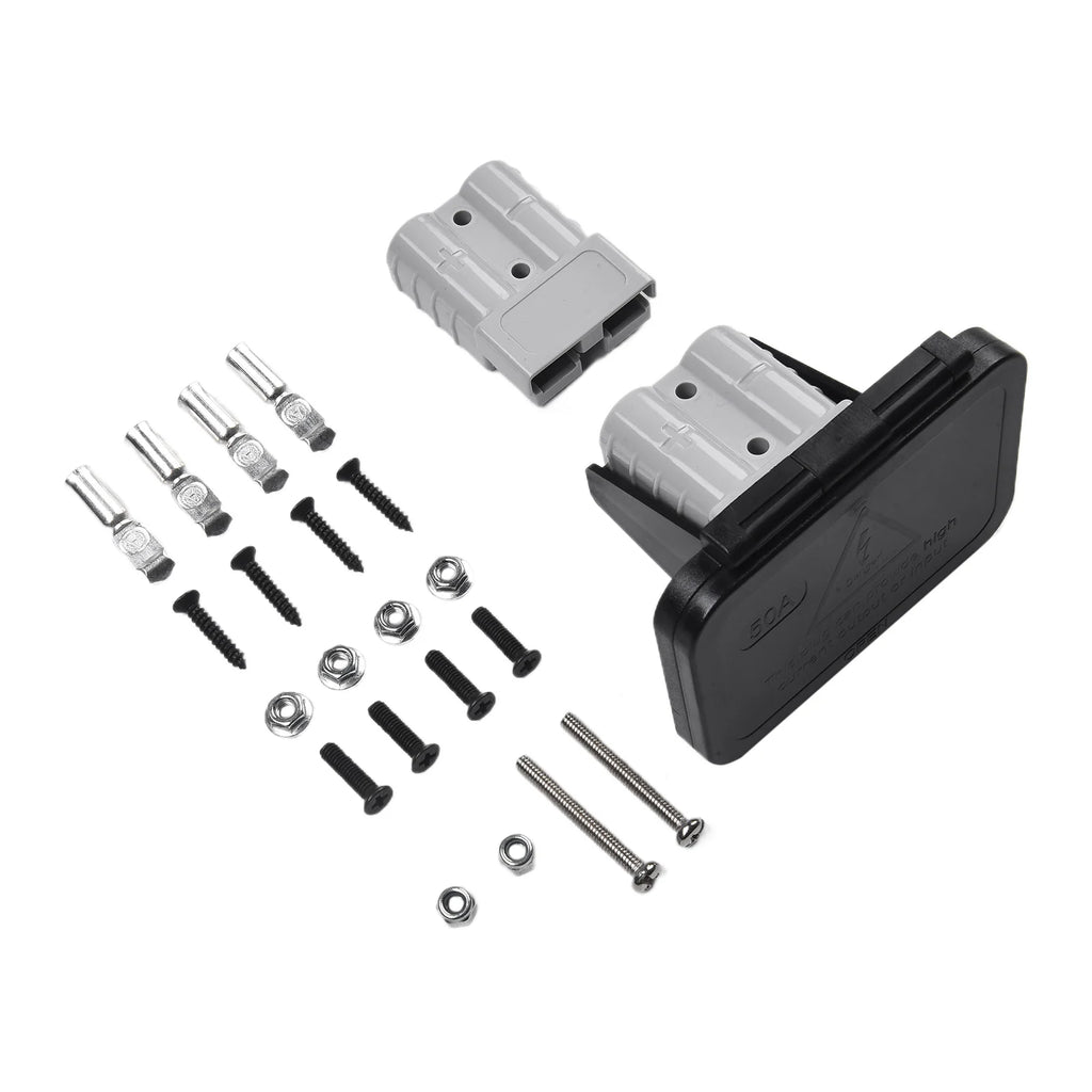 1 Set 50A 600V Twin Dual Flush Mount Bracket For Ander-Plug Connector Flush Mounts For Electric Vehicles Power Distribution Oasis Select