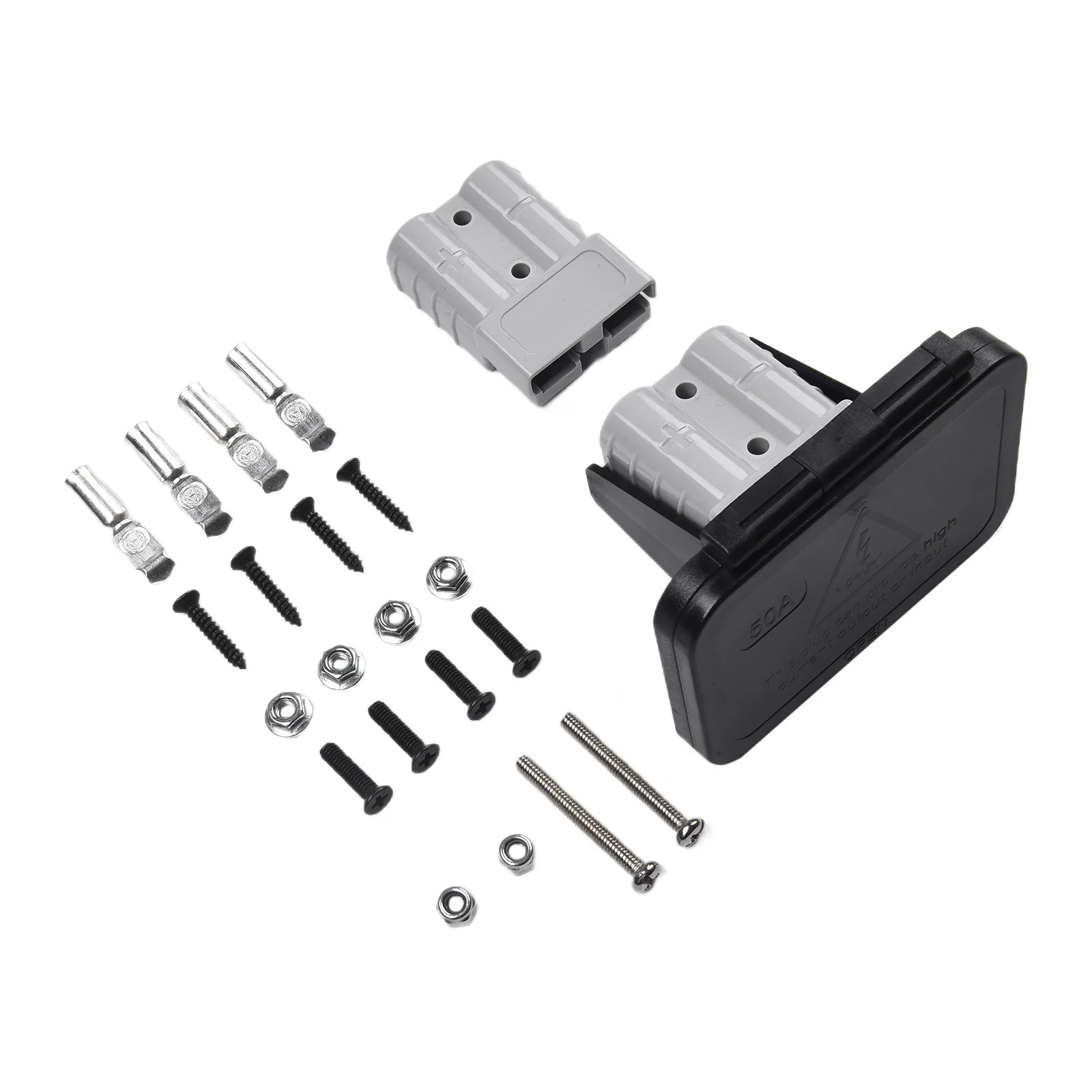 1 Set 50A 600V Twin Dual Flush Mount Bracket For Ander-Plug Connector Flush Mounts For Electric Vehicles Power Distribution Oasis Select