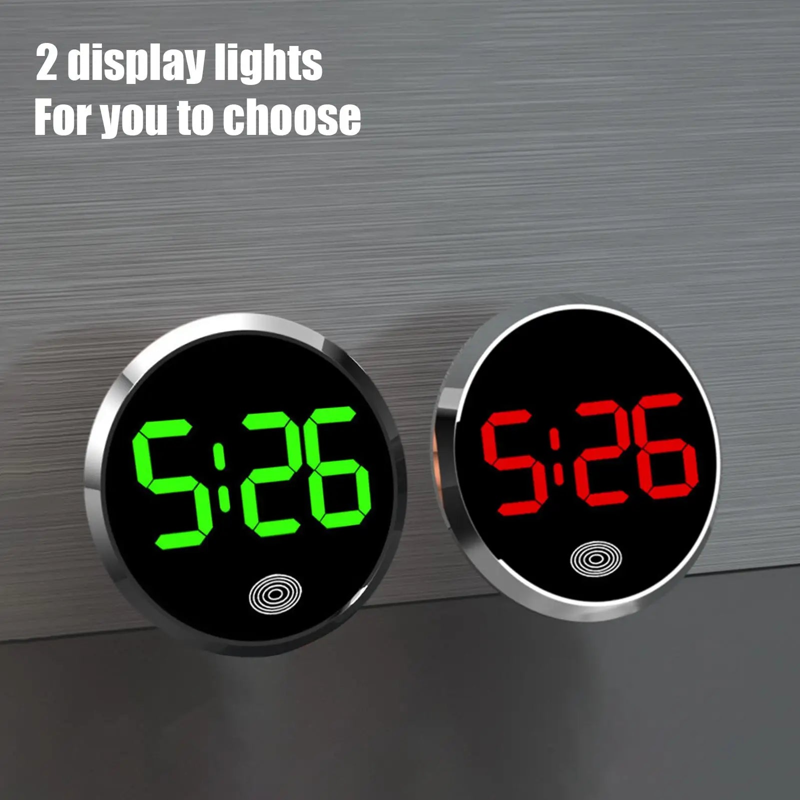 LED Car Clock Luminous Automobiles Internal Stick-On Mini Digital Clocks Auto Ornament Car Accessories Oasis Select