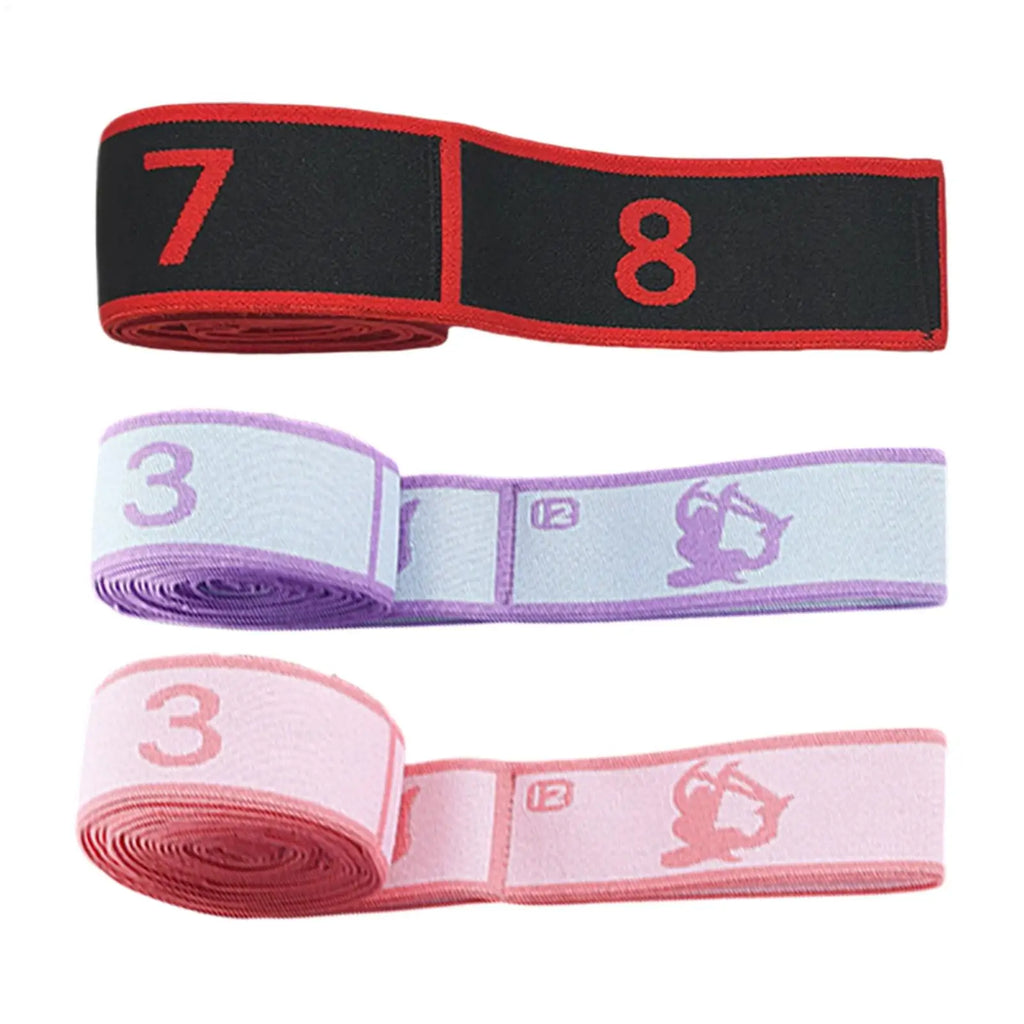 Fitness Resistance Band Exercise Latin Dance Elastic Stretch Belt With Number Exercise Pull Strap Sports Yoga Resistance Band Oasis Select