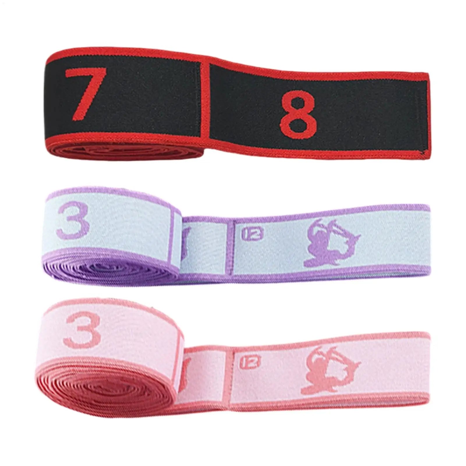 Fitness Resistance Band Exercise Latin Dance Elastic Stretch Belt With Number Exercise Pull Strap Sports Yoga Resistance Band Oasis Select