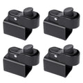 4pcs Gazebo Foot Button Replacement for Popup Tent Canopy Leg Poles Compatible with Square Pipes 34x34mm Secure Lock Design Oasis Select Down button
