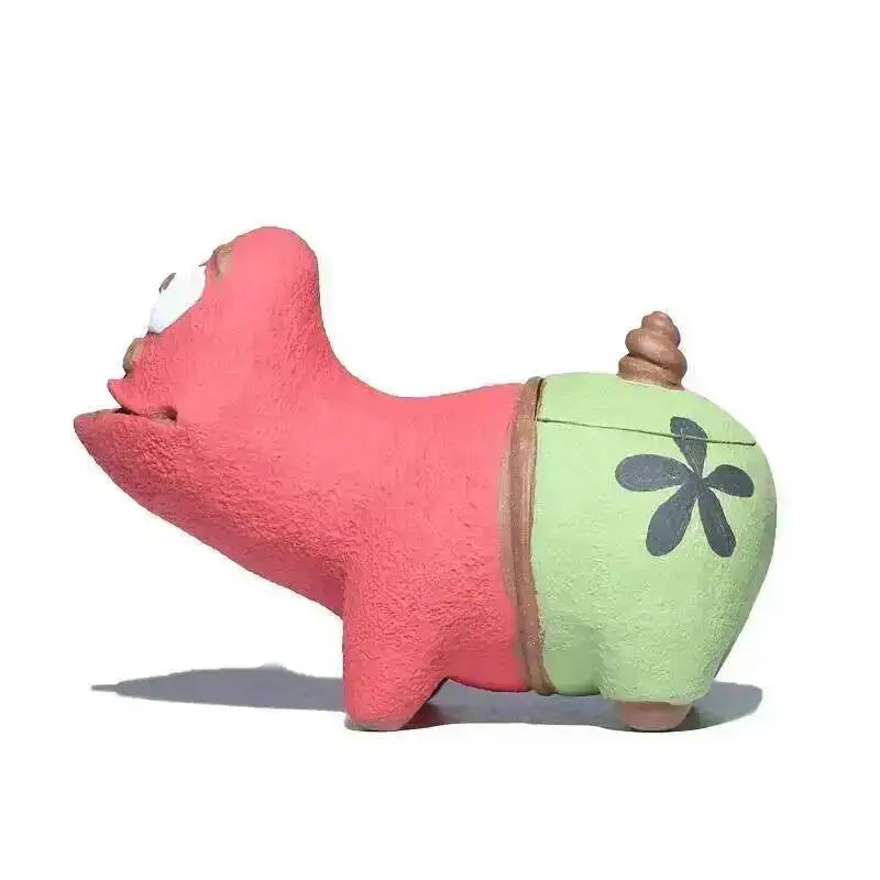 Zisha School Big Star Handheld Teapot Tea Pet Cartoon Creative Handheld Teapot Tea Brewing Pot Tea pet Quick Tea Cup Oasis Select Star dark Color