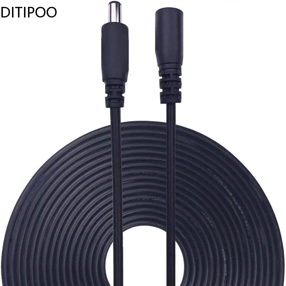 DC 12V Power Adapter Extension Cable 5.5*2.1mm Male Female Power Cord Extend Wire 1M 2M 3M 5M 10M Cable For CCTV Camera Router Oasis Select 2m