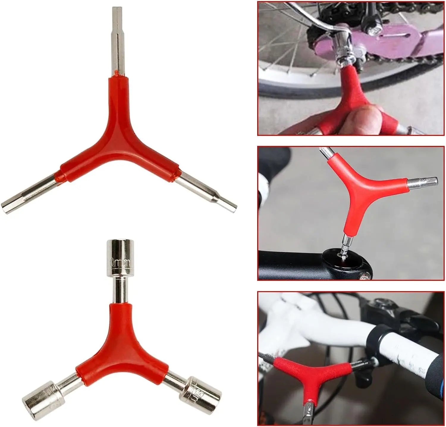 3-Way Y Allen Key Compact Bicycle Multi-Tool for Quick Bike Repairs Portable Hex Wrench for Home On-the-Go Cycling Oasis Select