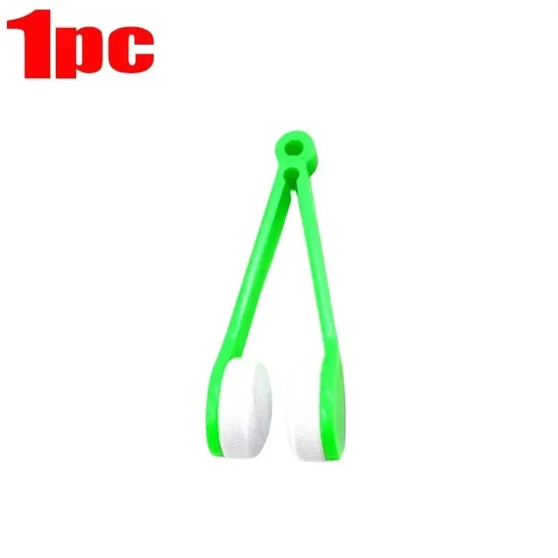 1-10pcs Glasses Cleaning Wiper Portable Multi Functional Mini Glasses Cleaning Brush Sunglasses Glasses Microfiber Wiping Tool Oasis Select Green 1pc