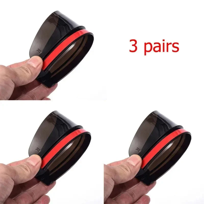 1/5pair Car Rearview Mirror Rain Shield Rain Eyebrow Rain Cover Universal Carbon Fiber Rear View Side Mirror Rain Eyebrow Shield Oasis Select 3pairs Black transpa